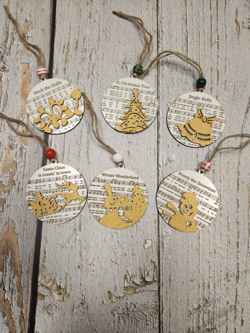 Christmas Song Ornaments